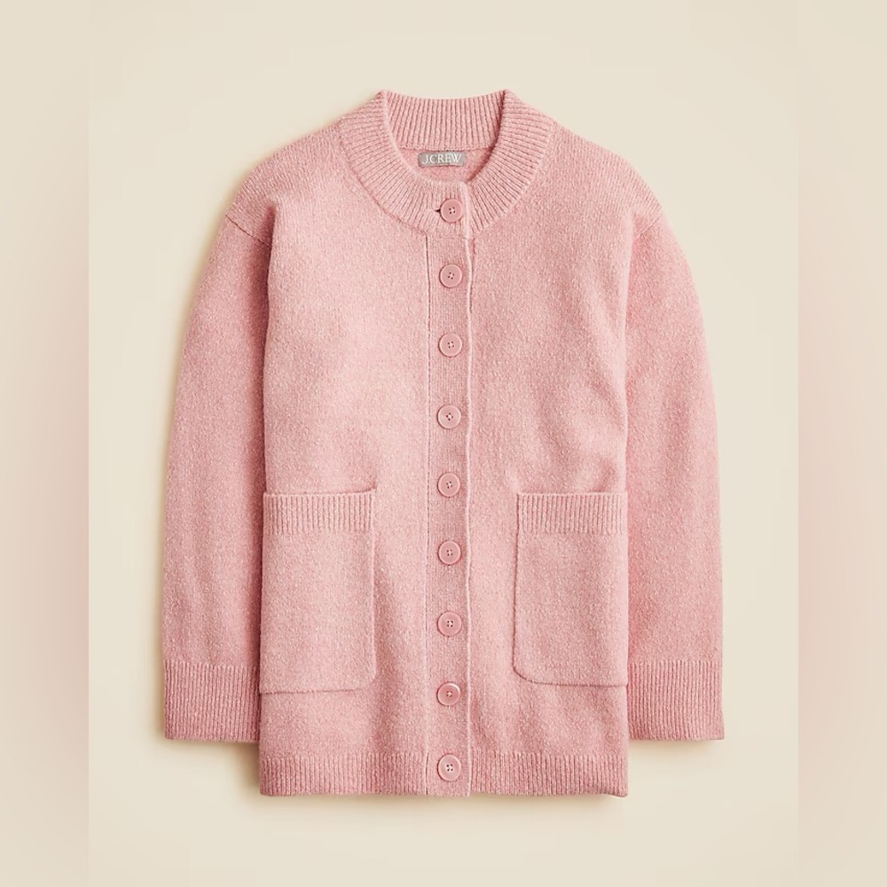 J.Crew Relaxed milano-stitch cardigan